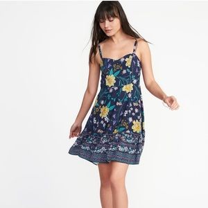Floral cami mini dress